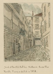 The Yard of the Old Bell Inn, Holborn, London, from the North by English School