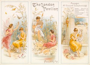 Theatre programme, The London Pavilion, Piccadilly by English School