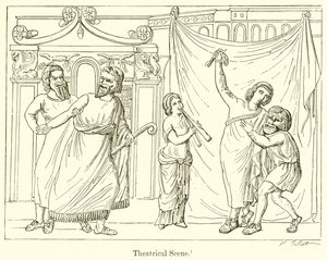Theatrical Scene by English School