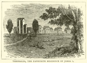Theobalds, the favourite residence of James I by English School