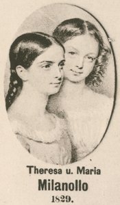 Theresa and Maria Milanollo by English School