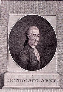 Thomas Augustine Arne by English School