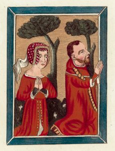 Thomas Beauchamp, Earl Of Warwick, and Margaret his wife by English School