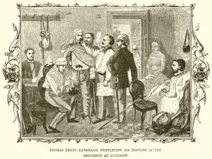 Thomas Henry Kavanagh Completing his Disguise in the Residency at Lucknow