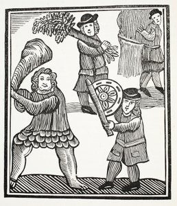 Thomas Hickathrift, illustration from Chap-books of the Eighteenth Century by John Ashton, pub. 1882 by English School