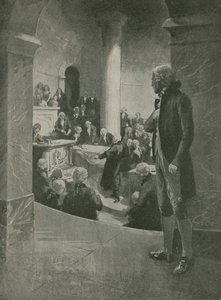Thomas Jefferson Listening to the Treason Speech by English School