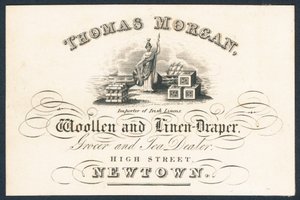 Thomas Morgan, woollen and linen draper, grocer and tea dealer by English School