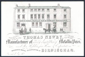 Thomas Newey, manufacturer of metallic pens by English School