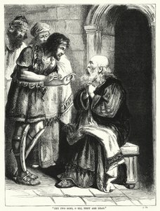 "Thy two sons, o Eli, they are dead" by English School