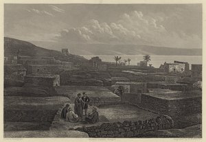 Tiberias, and the Sea of Galilee by English School