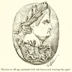 Tiberius in Old Age, Crowned with Oak Leaves and Wearing the Aegis