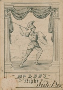 Ticket to see Lavater Lee, strongman by English School