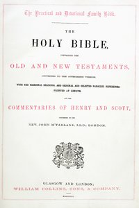 Title Page from The Holy Bible by English School