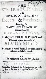 Title page to The Sceptical Chymist by Robert Boyle, 1661