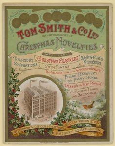 Tom Smith & Co Ltd, Christmas Novelties, Christmas Crackers, Brochure cover by English School