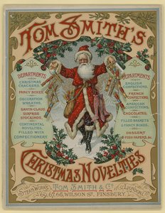 Tom Smith & Co Ltd, Christmas Novelties, Christmas Crackers, Brochure cover