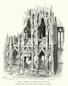 Tomb of King Edward II, Gloucester Cathedral by English School