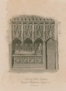 Tomb of Prior Rayhere, Church of St Bartholomew the Great, Smithfield by English School