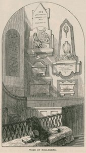 Tomb of artist Joseph Nollekens, Paddington Church, London by English School