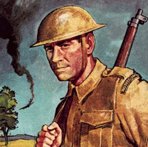 Tommy Atkins, the nick name for a private soldier in the British Army
