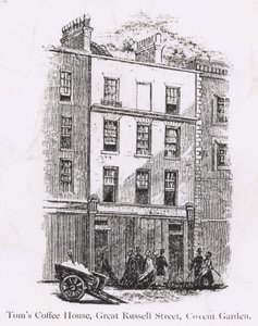 Toms Coffee House, Great Russell Street, Covent Garden by English School
