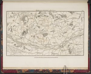 Topographical Map of the Great Road from London to Bath and Bristol, with the Country Three Miles on Each Side