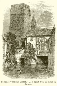 Tower of Oxford Castle by English School