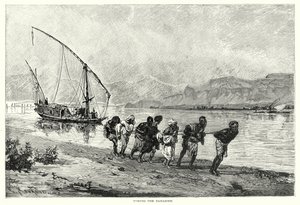 Towing the Dahabieh by English School