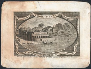 Trade Card, Flight & Barr by English School