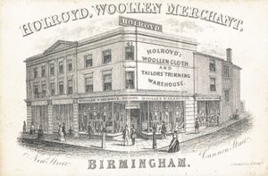 Trade card, Holroyd by English School