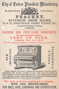 Trade Card, Peachey