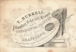 Trade card, T Burrell