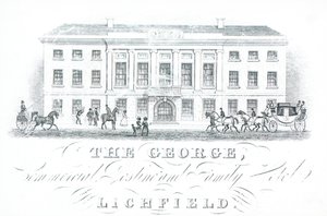 Trade card, The George by English School