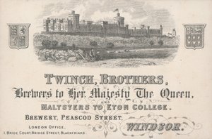 Trade Card, Twinch Brothers by English School