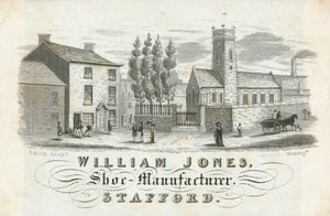 Trade card, William Jones by English School