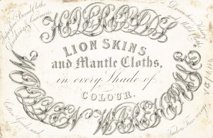 Trade card, Woollen Warehouse