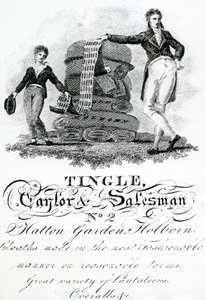 Trade card for Tingle, Taylor and Salesman, No 2 Hatton Garden, Holborn by English School