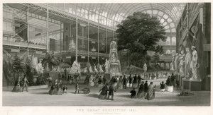 Transept Looking North, Great Exhibition, 1851 by English School