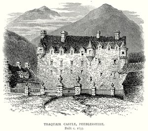 Traquair Castle, Peeblesshire by English School