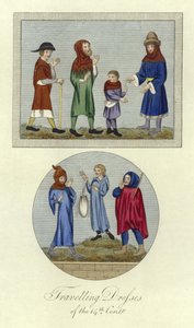 Travelling Dresses of the 14th Century by English School