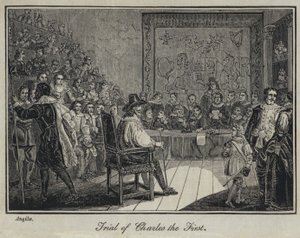 Trial of Charles the First by English School