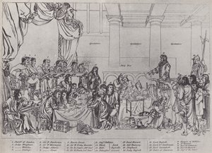 Trial of Lord William Russell by English School