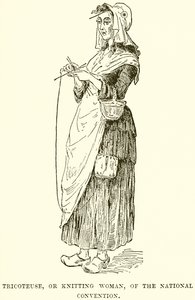 Tricoteuse, or Knitting Woman, of the National Convention by English School