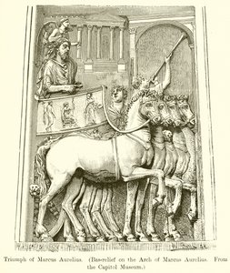 Triumph of Marcus Aurelius (Bas-Relief on the Arch of Marcus Aurelius. From the Capitol Museum)