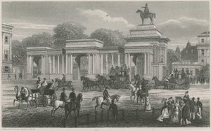 Triumphal Arch, Hyde Park Corner, London by English School
