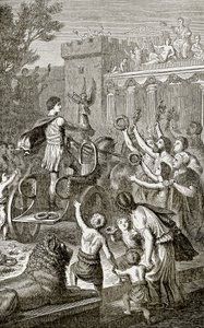 Triumphal Return of an Olympic Victor, Illustration from The Illustrated History of the World