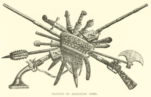 Trophy of Albanian Arms by English School