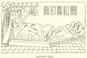 Truckle Bed by English School
