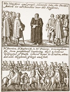 True information on the beginning and cause of all our troubles: how hatched and how prevented, from a puritan pamphlet, 1648, illustration from The Church of England: A History for the People by H.D.M. Spence-Jones by English School