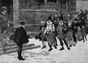 Tudor Wassailing by English School